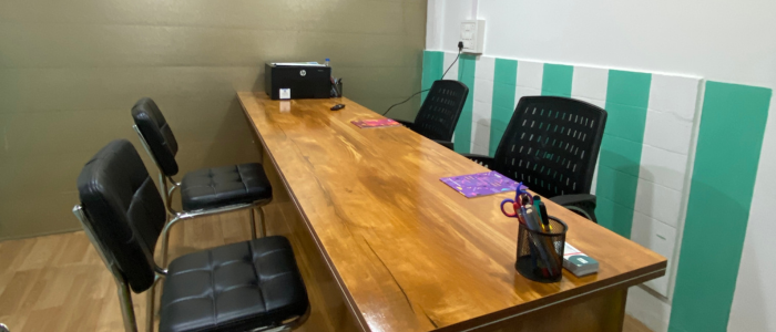 Student counseling and academic guidance room at Quantum Education coaching center in Guwahati.